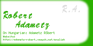 robert adametz business card
